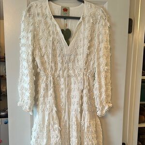 Farm rio nwt  fringe detail mini dress size small.